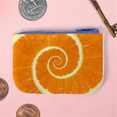 Spiral Citrus Orange Droste  Mini Coin Purse from ArtsNow.com Back