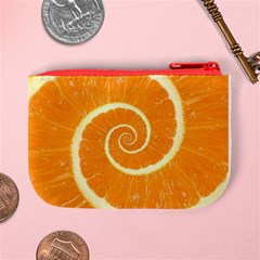 Spiral Citrus Orange Droste  Mini Coin Purse from ArtsNow.com Back