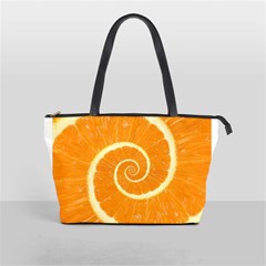 Spiral Citrus Orange Droste  Classic Shoulder Handbag from ArtsNow.com Front