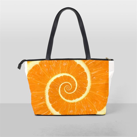 Spiral Citrus Orange Droste  Classic Shoulder Handbag from ArtsNow.com Back