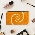 Spiral Citrus Orange Droste  Cosmetic Bag (Small)