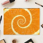 Spiral Citrus Orange Droste  Cosmetic Bag (XL)