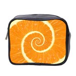 Spiral Citrus Orange Droste  Mini Toiletries Bag (Two Sides)