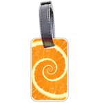 Spiral Citrus Orange Droste  Luggage Tag (two sides)