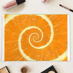 Spiral Citrus Orange Droste  Cosmetic Bag (XXL) from ArtsNow.com Front