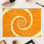 Spiral Citrus Orange Droste  Cosmetic Bag (XXL)