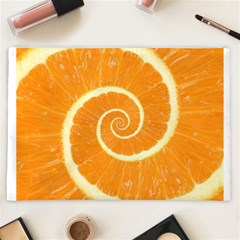 Spiral Citrus Orange Droste  Cosmetic Bag (XXL) from ArtsNow.com Back