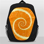 Spiral Citrus Orange Droste  Backpack Bag