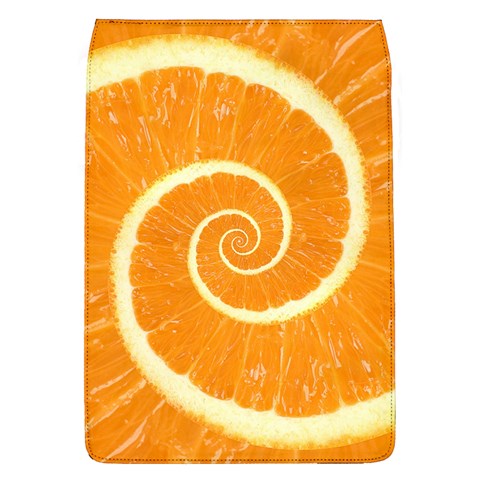 Spiral Citrus Orange Droste  Removable Flap Cover (L) from ArtsNow.com Front