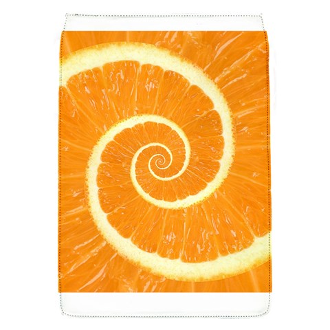 Spiral Citrus Orange Droste  Removable Flap Cover (S) from ArtsNow.com Front