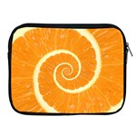 Spiral Citrus Orange Droste  Apple iPad 2/3/4 Zipper Case