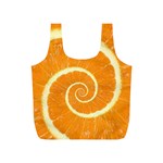 Spiral Citrus Orange Droste  Full Print Recycle Bag (S)