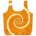 Spiral Citrus Orange Droste  Full Print Recycle Bag (XL)