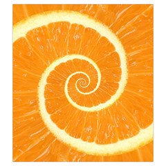 Spiral Citrus Orange Droste  Drawstring Pouch (Medium) from ArtsNow.com Front