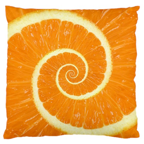 Spiral Citrus Orange Droste  Standard Flano Cushion Case (One Side) from ArtsNow.com Front