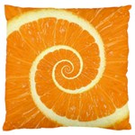 Spiral Citrus Orange Droste  Standard Flano Cushion Case (One Side)