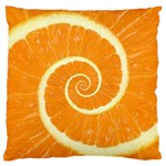 Spiral Citrus Orange Droste  Standard Flano Cushion Case (Two Sides)