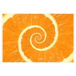 Spiral Citrus Orange Droste  Samsung Galaxy Note 4 Case (Black)