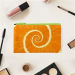 Spiral Citrus Orange Droste  Cosmetic Bag (XS)