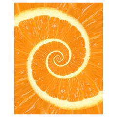 Spiral Citrus Orange Droste  Drawstring Pouch (XL) from ArtsNow.com Front