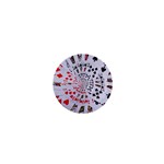 Poker Royal Flush All Suits Droste Spiral 1  Mini Button