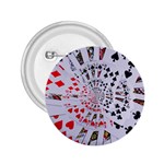 Poker Royal Flush All Suits Droste Spiral 2.25  Button