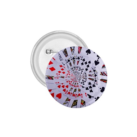 Poker Royal Flush All Suits Droste Spiral 1.75  Button from ArtsNow.com Front