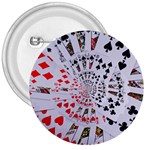 Poker Royal Flush All Suits Droste Spiral 3  Button