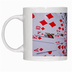 Poker Royal Flush All Suits Droste Spiral White Mug from ArtsNow.com Left