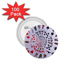 Poker Royal Flush All Suits Droste Spiral 1.75  Button (100 pack) 