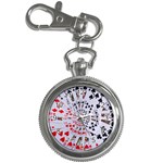 Poker Royal Flush All Suits Droste Spiral Key Chain Watch