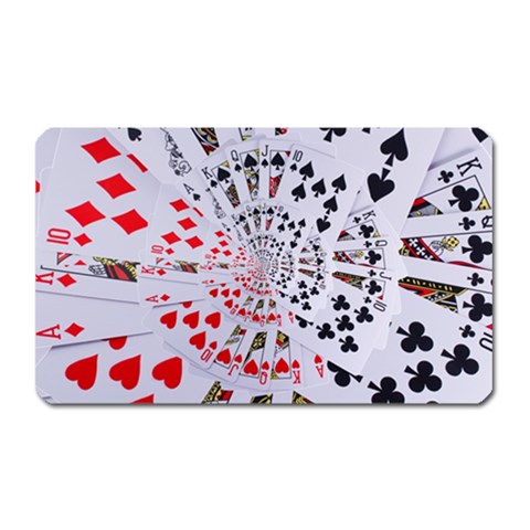 Poker Royal Flush All Suits Droste Spiral Magnet (Rectangular) from ArtsNow.com Front