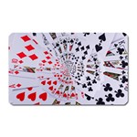 Poker Royal Flush All Suits Droste Spiral Magnet (Rectangular)