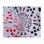 Poker Royal Flush All Suits Droste Spiral Small Glasses Cloth