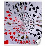 Poker Royal Flush All Suits Droste Spiral Canvas 8  x 10 