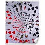 Poker Royal Flush All Suits Droste Spiral Canvas 12  x 16 