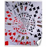 Poker Royal Flush All Suits Droste Spiral Canvas 16  x 20 