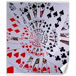 Poker Royal Flush All Suits Droste Spiral Canvas 20  x 24 