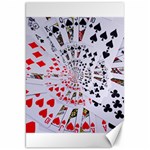 Poker Royal Flush All Suits Droste Spiral Canvas 20  x 30 