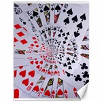 Poker Royal Flush All Suits Droste Spiral Canvas 36  x 48 