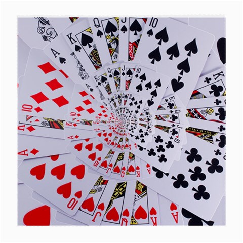 Poker Royal Flush All Suits Droste Spiral Medium Glasses Cloth (2 Sides) from ArtsNow.com Front