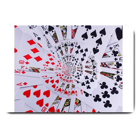 Poker Royal Flush All Suits Droste Spiral Large Doormat from ArtsNow.com 30 x20  Door Mat