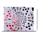 Poker Royal Flush All Suits Droste Spiral Large Doormat