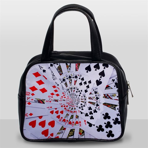 Poker Royal Flush All Suits Droste Spiral Classic Handbag (Two Sides) from ArtsNow.com Front