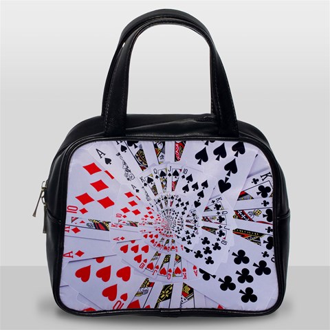 Poker Royal Flush All Suits Droste Spiral Classic Handbag (Two Sides) from ArtsNow.com Back