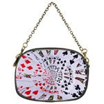 Poker Royal Flush All Suits Droste Spiral Chain Purse (One Side)