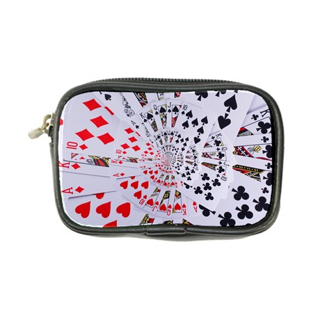 Poker Royal Flush All Suits Droste Spiral Coin Purse from ArtsNow.com Front