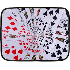 Poker Royal Flush All Suits Droste Spiral Double Sided Fleece Blanket (Mini) from ArtsNow.com 35 x27  Blanket Front