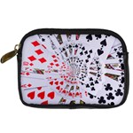 Poker Royal Flush All Suits Droste Spiral Digital Camera Leather Case