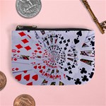 Poker Royal Flush All Suits Droste Spiral Mini Coin Purse